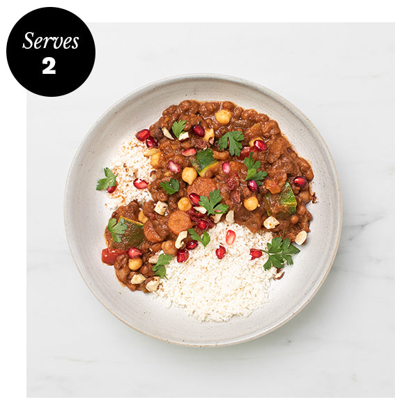 Hearty Chickpea Tagine with Cauliflower Rice fiid