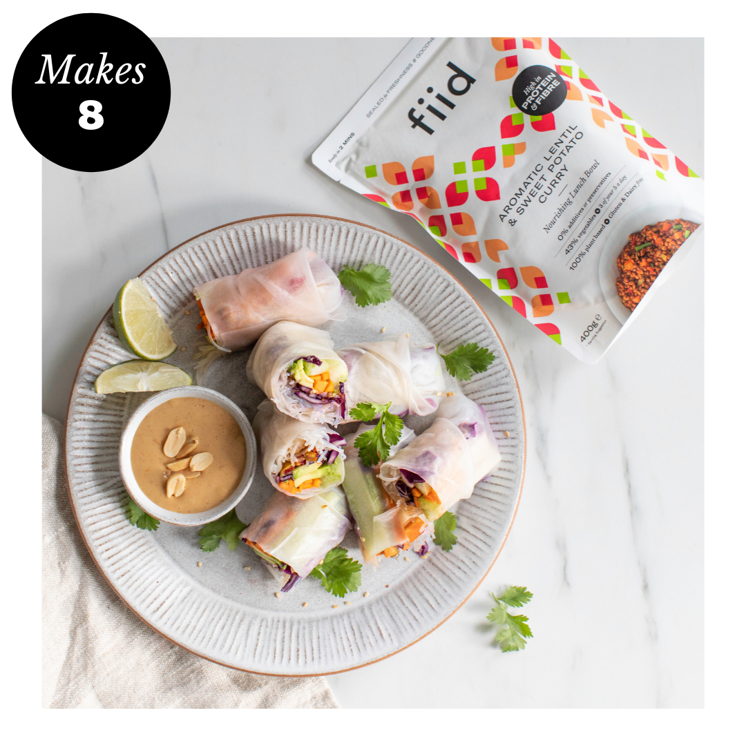 Summer Spring Rolls with Peanut Dipping Sauce