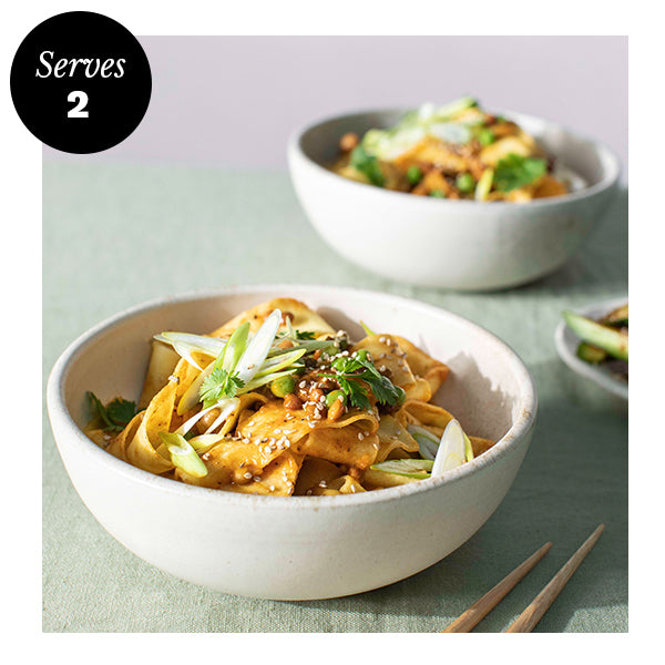 Chickpea & Coconut Curry with Thick Cut Noodles