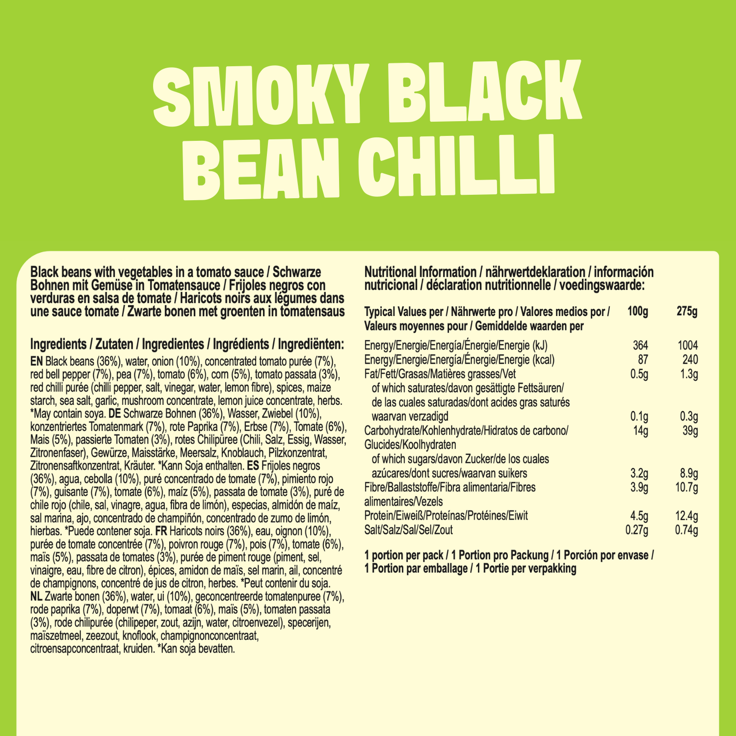 Smoky Black Bean Chilli